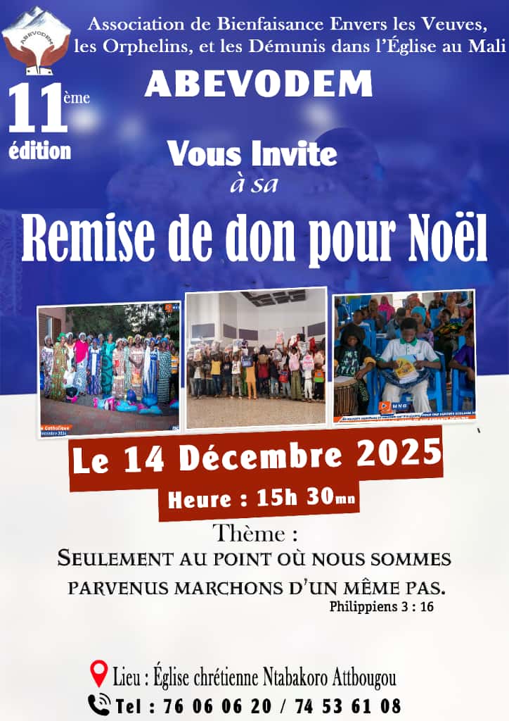 ABEVODEM-MALI: Remise de don de noel pour l&rsquo;année 2025